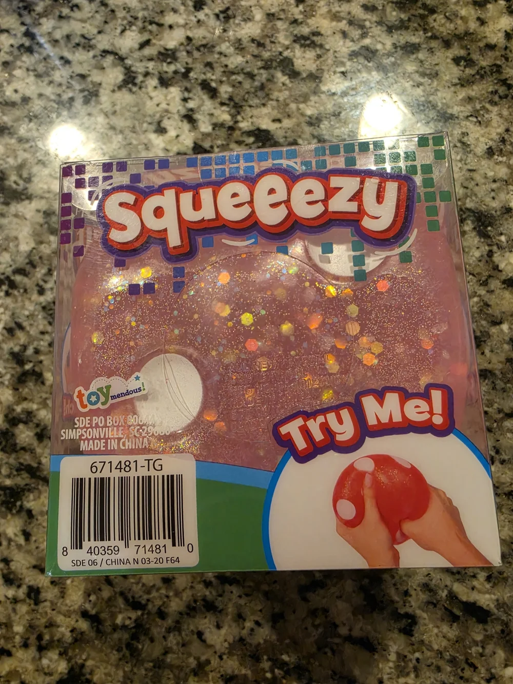 Pink Glitter Big Dice 🎲 Squishy